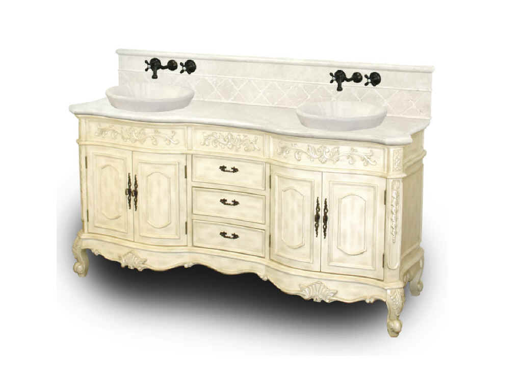 Antique Bathroom Vanity With Vessel Sink Image Of Bathroom And