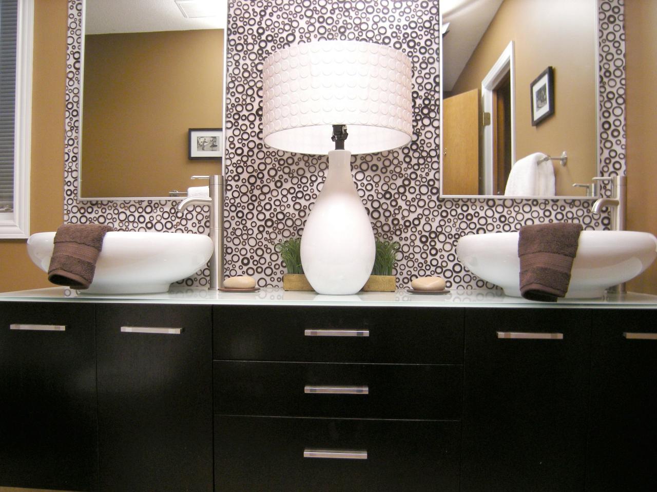 mirrored vanity bathroom